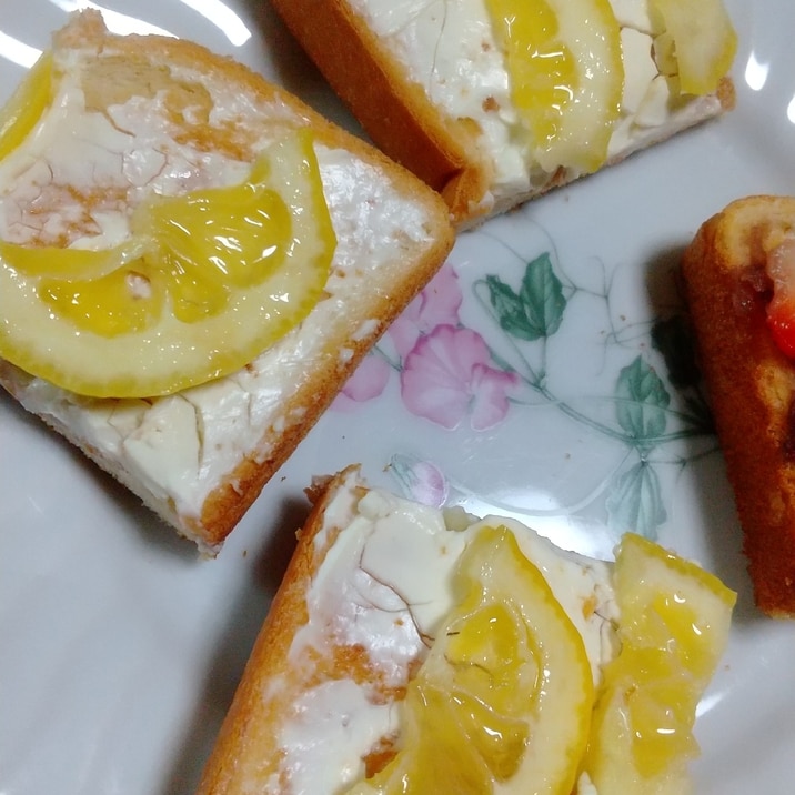 クリームチーズはちみつレモントースト